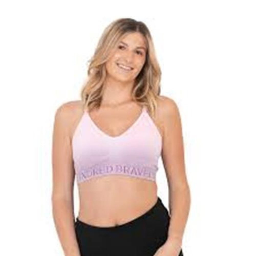 KINDRED BRAVELY Sublime Nursing Sports Bra Purple Ombre Size XXL Busty 1X E-I